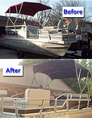 Part 1 of Our Pontoon Boat Restoration | Bimini Tops Explained in 